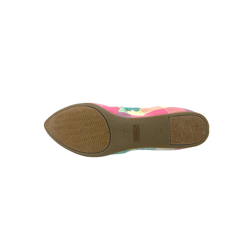 Isaac Mizrahi Plaid Ballet Flats with Bow Pink Multi - Medium - Picture 4 of 5